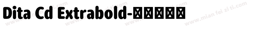 Dita Cd Extrabold字体转换